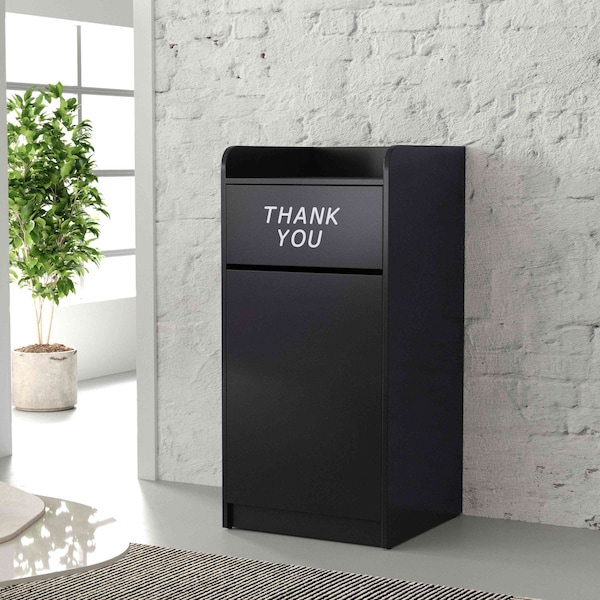Flash Furniture Sony Wood Tray Top Receptacle in Black MT-M8520-TRA-BLK-GG - main